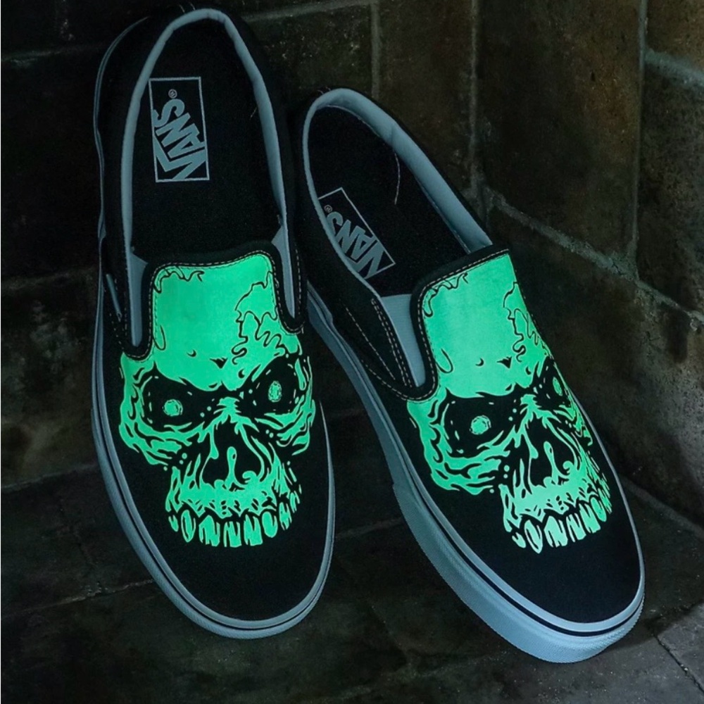 Glow in the dark Slip-On vans